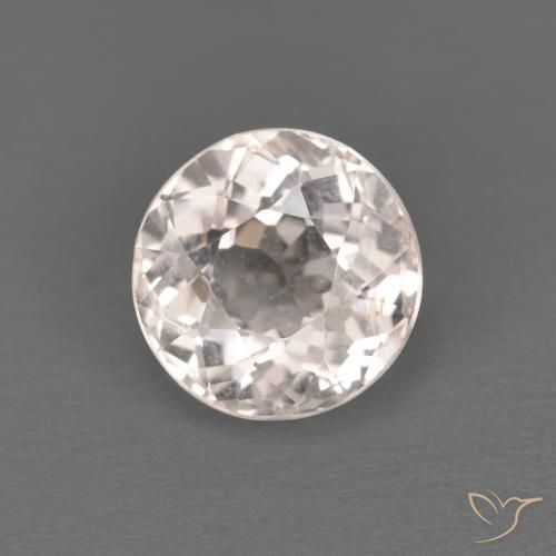 1.09ct Natural Rosado muy claro Morganita, Redondo, VVS-VS