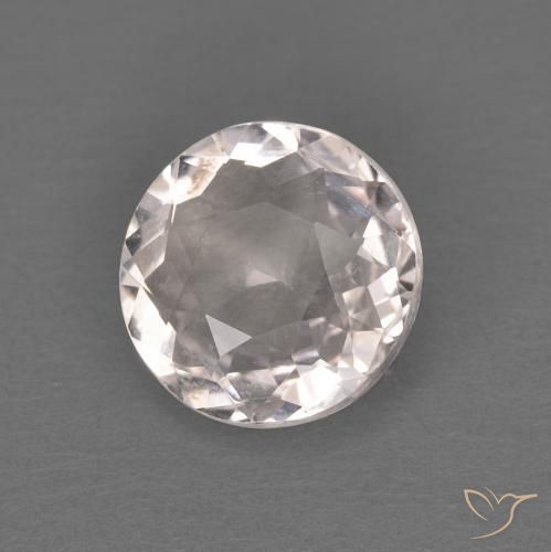 Morganita Rosado muy claro natural de 1.05 ct, Redondo, VVS-VS
