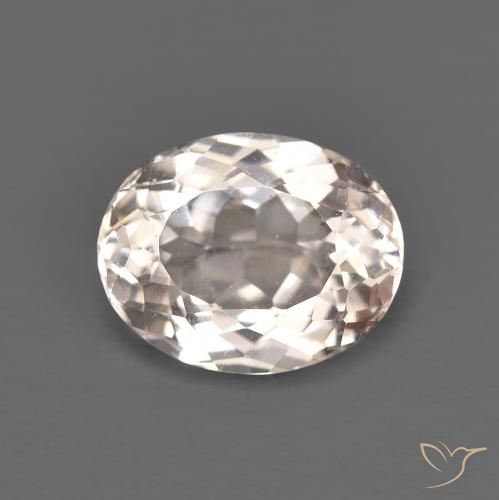 2.66ct Natural Medium Light-Pink morganita, Ovalada, VVS-VS