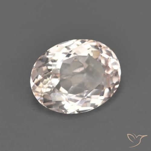 Morganita Medium Light-Pink natural de 2.66 ct, Ovalada, VVS-VS