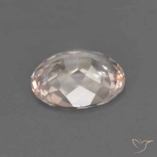 Morganita Medium Light-Pink natural de 2.66 ct, Ovalada, VVS-VS