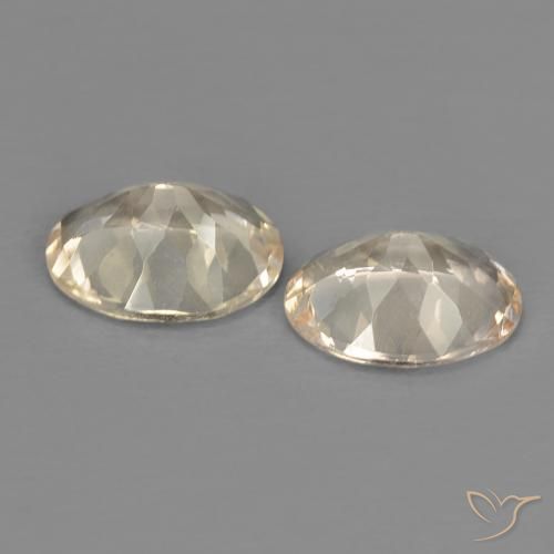 Gemas de Morganita Amarillo claro natural de 2.08 ct, Ovalada, VVS