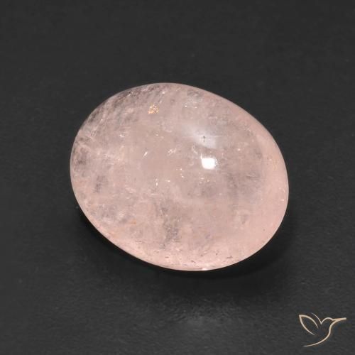 Morganita Rosado flamingo natural de 5.09 ct, Ovalada, Translúcido