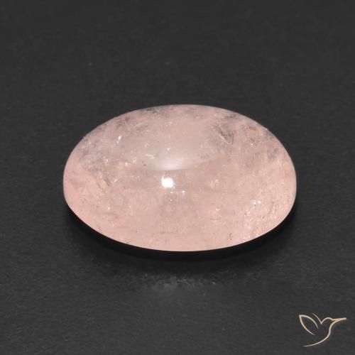 Morganita Rosado flamingo natural de 5.09 ct, Ovalada, Translúcido
