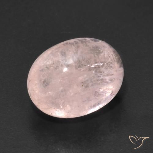 Morganita Rosado flamingo natural de 5.22 ct, Ovalada, Transparente