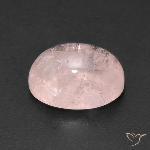 Morganita Rosado flamingo natural de 5.22 ct, Ovalada, Transparente