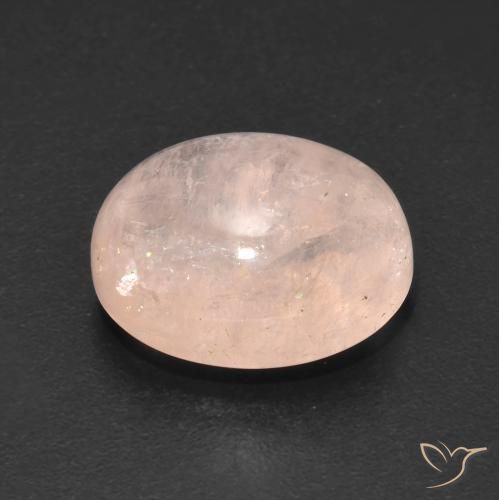 Morganita Rosado salmón natural de 7.18 ct, Ovalada, Transparente
