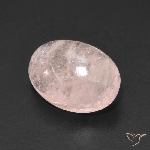 Morganita Rosado flamingo natural de 4.21 ct, Ovalada, Transparente