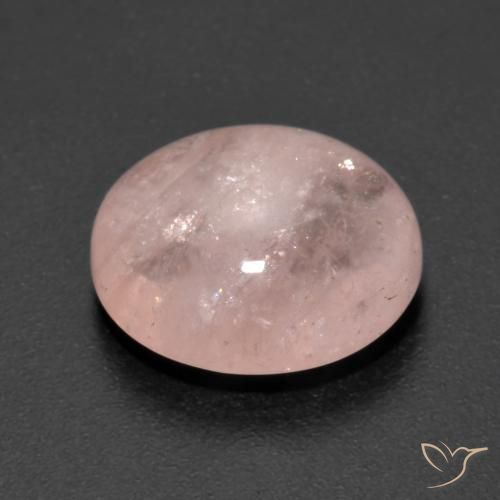 Morganita Rosado flamingo natural de 6.38 ct, Ovalada, Transparente
