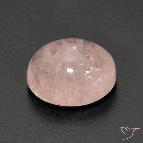 Morganita Rosado salmón natural de 4.50 ct, Ovalada, Transparente