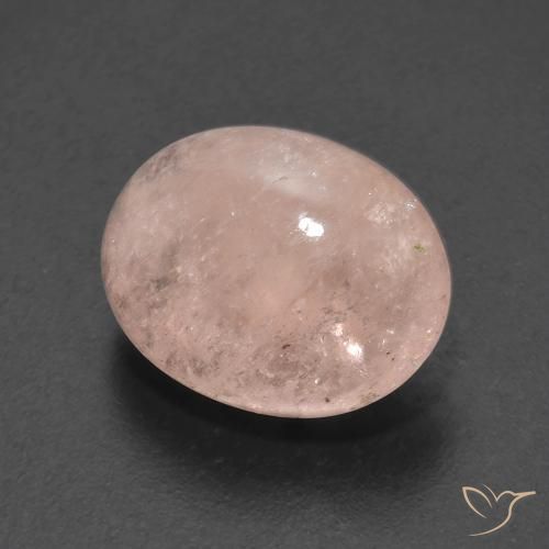 Morganita Rosado salmón natural de 5.27 ct, Ovalada, Transparente