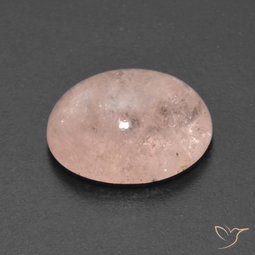 Morganita Rosado salmón natural de 5.27 ct, Ovalada, Transparente