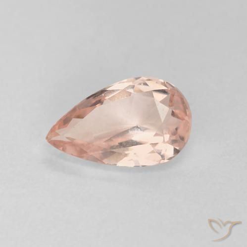 0.79ct Natural Rosado medio morganita, En forma de pera, VVS