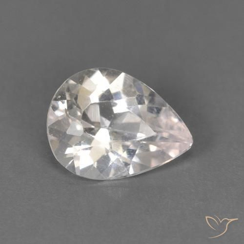 0.52ct Natural Rosado muy claro Morganita, En forma de pera, VS