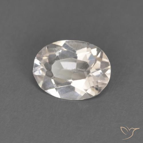 0.41ct Natural Rosado muy claro morganita, Ovalada, VVS-VS
