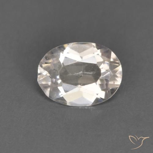 Morganita Rosado muy claro natural de 0.41 ct, Ovalada, VVS-VS