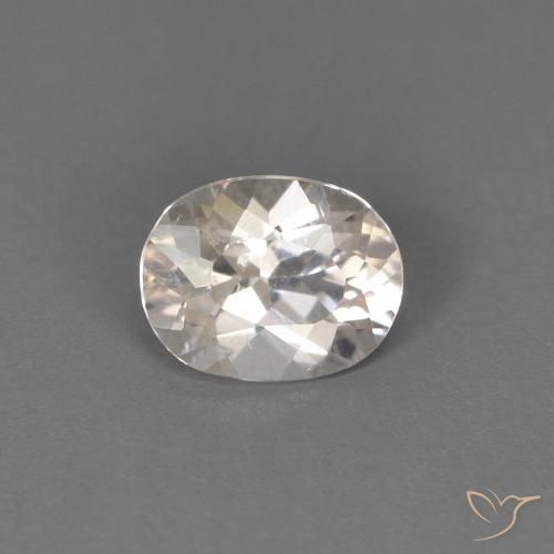 0.42ct Natural Rosado salmón morganita, Ovalada, VS