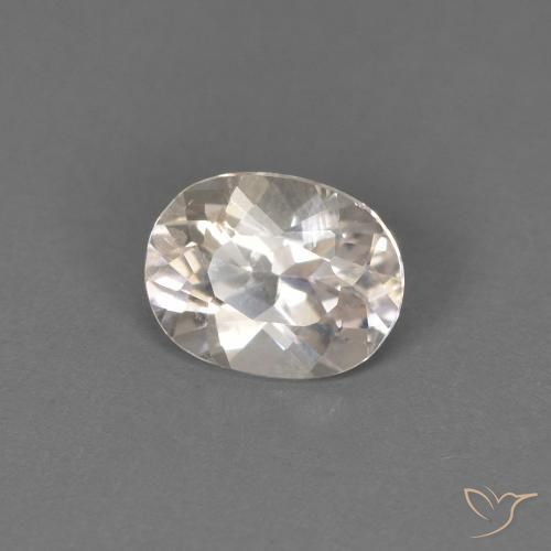 Morganita Rosado salmón natural de 0.42 ct, Ovalada, VS