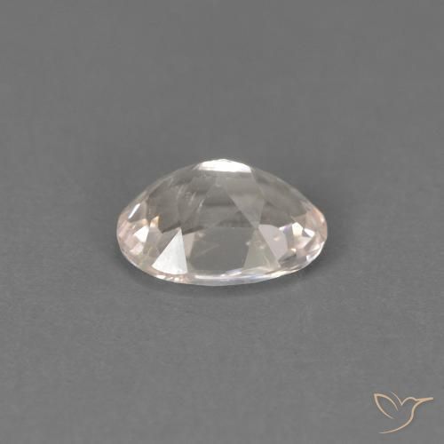 Morganita Rosado salmón natural de 0.42 ct, Ovalada, VS