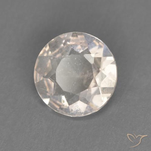 0.51ct Natural Rosado salmón Morganita, Redondo, VVS-VS