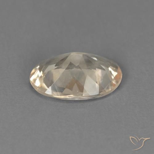 Morganita Dorado claro natural de 0.71 ct, Ovalada, VVS-VS