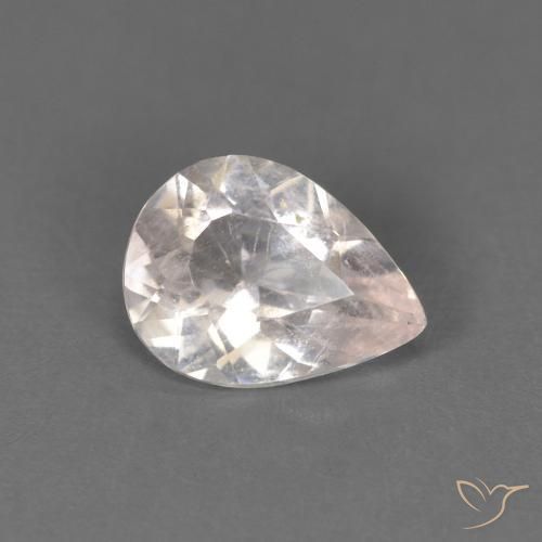 0.59ct Natural Rosado muy claro Morganita, En forma de pera, SI