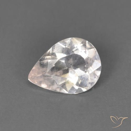 Morganita Rosado muy claro natural de 0.59 ct, En forma de pera, SI