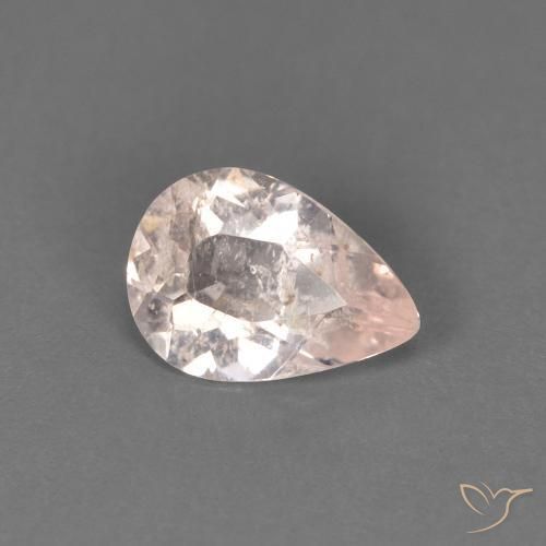 Morganita Rosado muy claro natural de 0.42 ct, En forma de pera, SI
