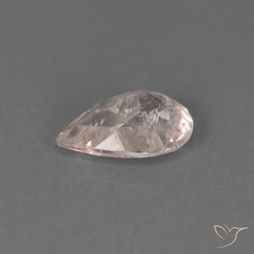 Morganita Rosado muy claro natural de 0.42 ct, En forma de pera, SI