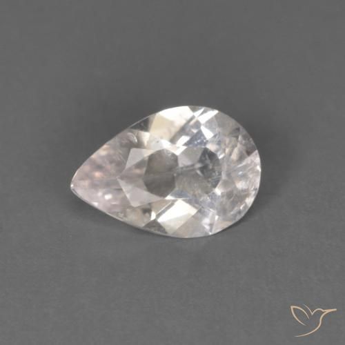0.34ct Natural Rosado flamingo Morganita, En forma de pera, SI