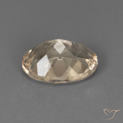 Morganita Light Neutral Orange natural de 1.17 ct, Ovalada, VS