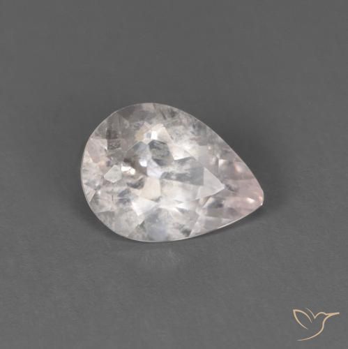 Morganita Rosado muy claro natural de 0.53 ct, En forma de pera, SI