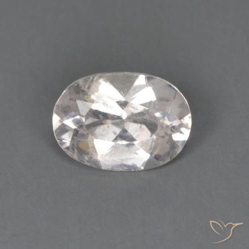0.52ct Natural Rosado muy claro morganita, Ovalada, VS