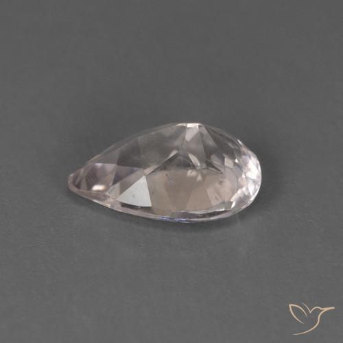 Morganita Rosado salmón natural de 0.65 ct, En forma de pera, VS
