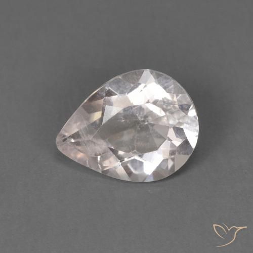 Morganita Rosado muy claro natural de 0.52 ct, En forma de pera, SI