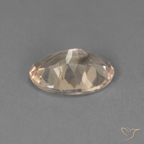 Morganita Light Neutral Orange natural de 0.89 ct, Ovalada, VVS-VS