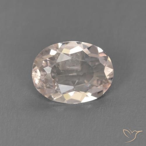 0.77ct Natural Rosado salmón morganita, Ovalada, VS
