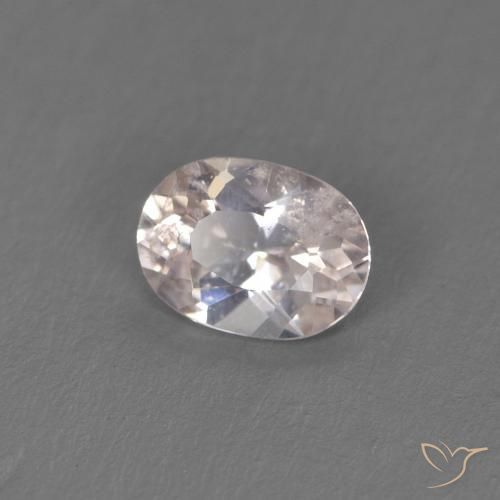 Morganita Rosado salmón natural de 0.32 ct, Ovalada, VS