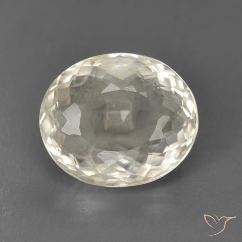5.42ct Natural Amarillo pálido morganita, Ovalada, VS