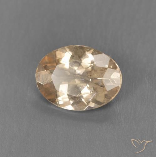 Morganita Naranja claro natural de 0.88 ct, Ovalada, VS