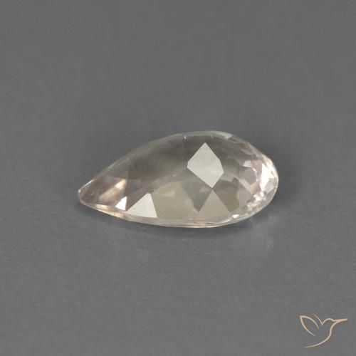 Morganita Rosado muy claro natural de 0.52 ct, En forma de pera, VS