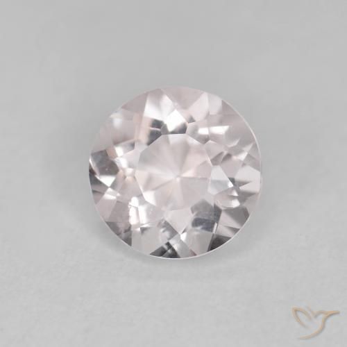 Morganita Rosado claro natural de 0.61 ct, Redondo, VS