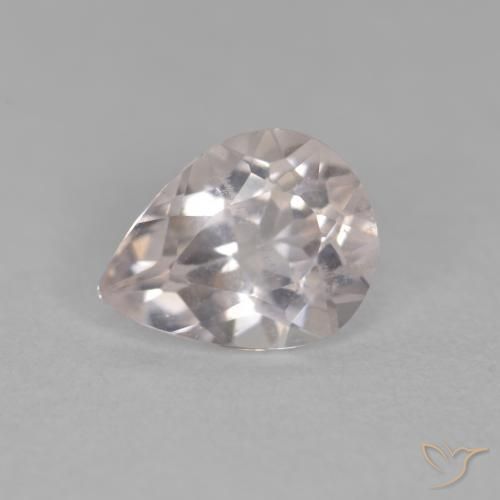 0.69ct Natural Medium Light-Pink Morganita, En forma de pera, VS