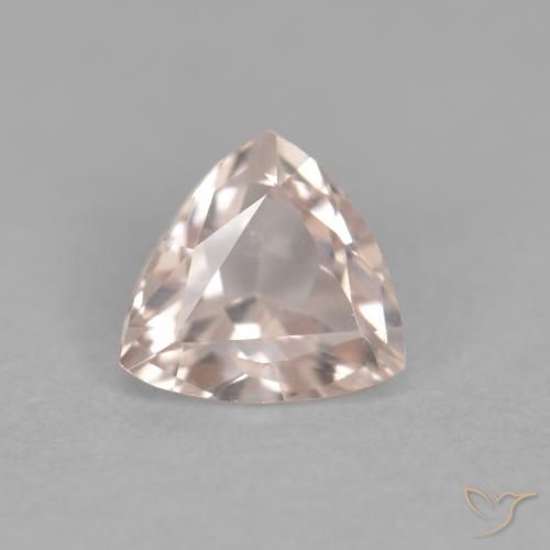 0.37ct Natural Medium Light-Pink Morganita, Trillón, VVS-VS