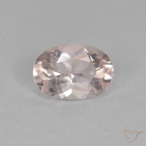 0.38ct Natural Rosado salmón morganita, Ovalada, VS