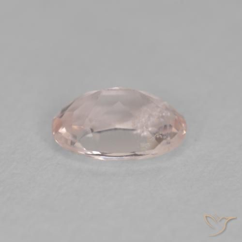 Morganita Rosado salmón natural de 0.38 ct, Ovalada, VS