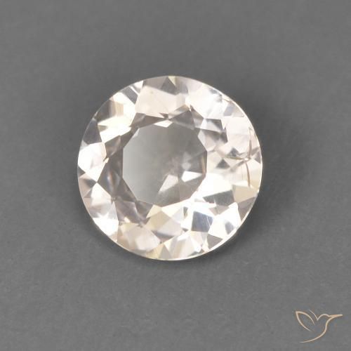 Morganita Medium Light-Pink natural de 0.40 ct, Redondo, VS