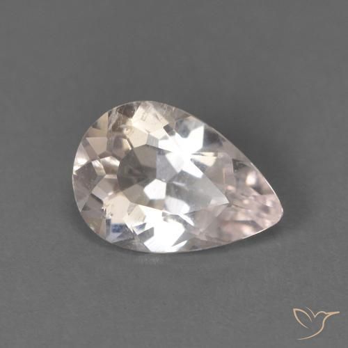 0.51ct Natural Rosado muy claro Morganita, En forma de pera, VS