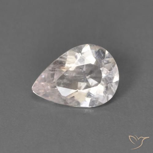 0.42ct Natural Rosado muy claro Morganita, En forma de pera, VS