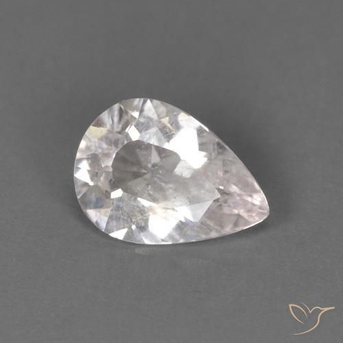 Morganita Rosado muy claro natural de 0.42 ct, En forma de pera, VS